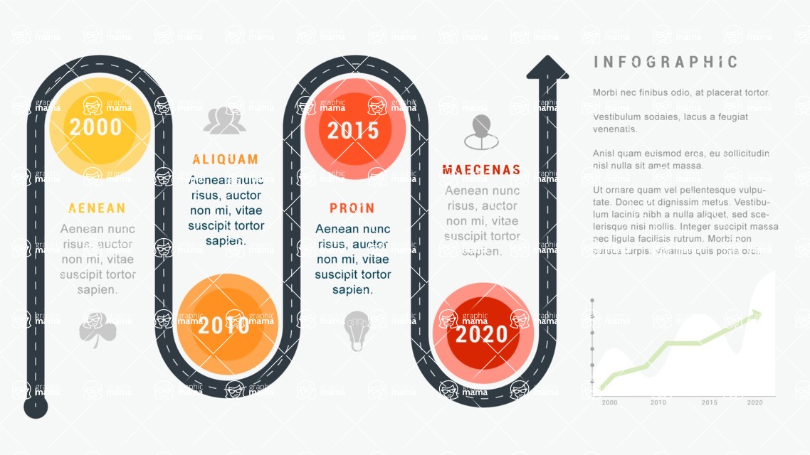 Infographic Templates Collection - Vector, Photoshop, PowerPoint, Google Slides - 4 Data Timeline Infographic Template